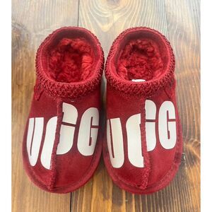 UGG Red Tasman Slipper Shoes Kids Size 8